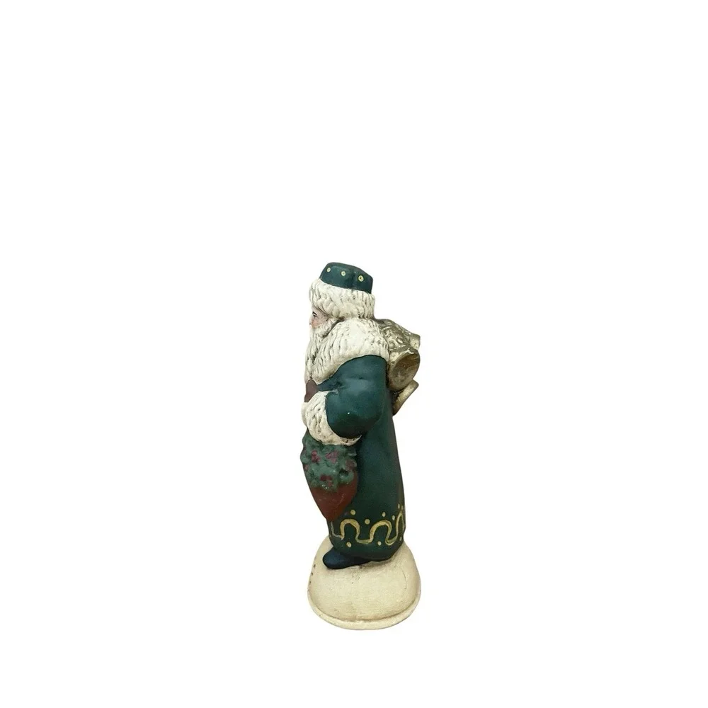 Walnut‎ Ridge Primitives 1908 Santa With Bag Christmas Signed 1991  5